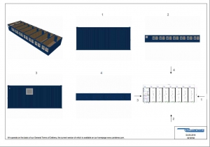 1-этажное модульное быстровозводимое здание контейнерного типа CONTAINEX из  блок модулей проект 10