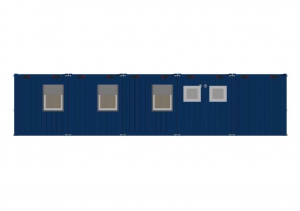 1-этажное модульное быстровозводимое здание контейнерного типа CONTAINEX из  блок модулей проект 23