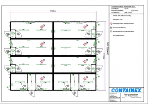 1-этажное модульное быстровозводимое здание контейнерного типа CONTAINEX из  блок модулей проект 9