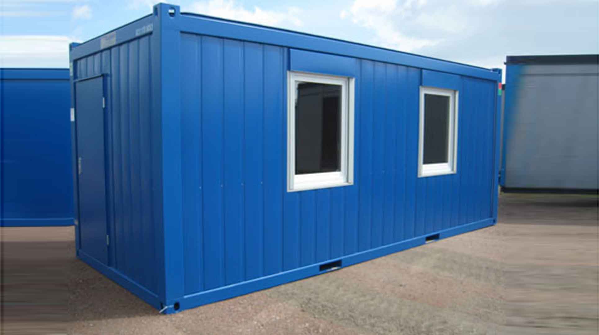 Модульное здание CONTAINEX цвет RAL 5010 - синий